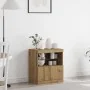 Sideboard de con luces LED Roble Artesano 60x37x67 cm von , Sideboards - Ref: Foro24-863028, Preis: 71,85 €, Rabatt: -5%%