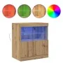 Sideboard de con luces LED Roble Artesano 60x37x67 cm von , Sideboards - Ref: Foro24-863028, Preis: 71,85 €, Rabatt: -5%%