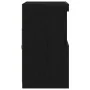 Aparador con luces LED Negro Roble 60x37x67 cm by , Sideboards - Ref: Foro24-863029, Price: 75,95 €, Discount: -5%%