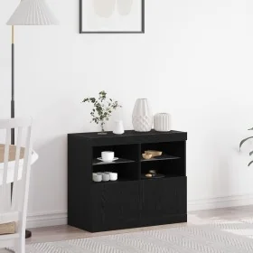 Comprar Aparador con Luces LED Roble Negro