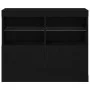 Aparador con Luces LED Roble Negro 81x37x67 cm | Foro24.es | Tu tienda online para hogar, jardín y más Foro24.es