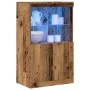 Aparador con Luces LED Madera Vieja 60x37x100 cm | Foro24.es | Tu tienda online para hogar, jardín y más Foro24.es