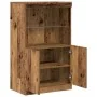 Aparador con Luces LED Madera Vieja 60x37x100 cm | Foro24.es | Tu tienda online para hogar, jardín y más Foro24.es