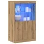 Buffet con luces LED Roble Artesanal 60x37x100 cm | Foro24.es | Tu tienda online para hogar, jardín y más Foro24.es