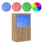 Buffet con luces LED Roble Artesanal 60x37x100 cm | Foro24.es | Tu tienda online para hogar, jardín y más Foro24.es