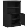 aparador con luces LED roble negro 60x37x100 cm | Foro24.es | Tu tienda online para hogar, jardín y más Foro24.es