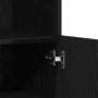 aparador con luces LED roble negro 60x37x100 cm | Foro24.es | Tu tienda online para hogar, jardín y más Foro24.es