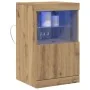 Aparador con Luces LED Roble Artesanal 41x37x67 cm | Foro24.es | Tu tienda online para hogar, jardín y más Foro24.es