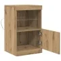 Aparador con Luces LED Roble Artesanal 41x37x67 cm | Foro24.es | Tu tienda online para hogar, jardín y más Foro24.es
