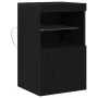 Mueble de TV con Luces LED Madera Negra 41x37x67 cm | Foro24.es | Tu tienda online para hogar, jardín y más Foro24.es