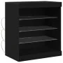 Aparador con luces LED Negro Roble 60,5x37x67 cm | Foro24.es | Tu tienda online para hogar, jardín y más Foro24.es