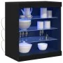 Aparador con luces LED Negro Roble 60,5x37x67 cm | Foro24.es | Tu tienda online para hogar, jardín y más Foro24.es