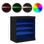 Aparador con luces LED Negro Roble 60,5x37x67 cm | Foro24.es | Tu tienda online para hogar, jardín y más Foro24.es