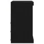 Aparador con luces LED Negro Roble 60,5x37x67 cm | Foro24.es | Tu tienda online para hogar, jardín y más Foro24.es