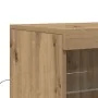 Sideboard con Luces LED de de Roble Artesano 60,5x37x100 cm | Foro24.es | Tu tienda online para hogar, jardín y más Foro24.es