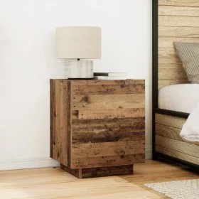 Cabinet de Noche con Luces LED Madera Vieja