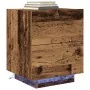 Mesitas de Noche con Luces LED 2 pcs Madera Vieja 45x40x55 cm by , Nightstands - Ref: Foro24-863058, Price: 131,87 €, Discoun...