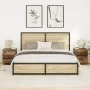 Mesitas de Noche con Luces LED 2 pcs Madera Vieja 45x40x55 cm by , Nightstands - Ref: Foro24-863058, Price: 131,87 €, Discoun...