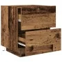 Mesitas de Noche con Luces LED 2 pcs Madera Vieja 45x40x55 cm by , Nightstands - Ref: Foro24-863058, Price: 131,87 €, Discoun...
