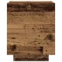 Mesitas de Noche con Luces LED 2 pcs Madera Vieja 45x40x55 cm by , Nightstands - Ref: Foro24-863058, Price: 131,87 €, Discoun...
