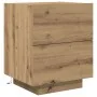Mesas de Noche con Luces LED 2 pcs Roble Artesanal 45x40x55 cm von , Nachttische - Ref: Foro24-863060, Preis: 131,68 €, Rabat...
