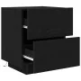 cabinet de noche con luces LED Negro Roble 45x40x55 cm | Foro24.es | Tu tienda online para hogar, jardín y más Foro24.es