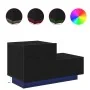 Mesita de Noche con Luces LED Roble Negro 70x36x40.5 cm | Foro24.es | Tu tienda online para hogar, jardín y más Foro24.es