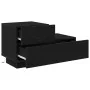 Mesita de Noche con Luces LED Roble Negro 70x36x40.5 cm | Foro24.es | Tu tienda online para hogar, jardín y más Foro24.es