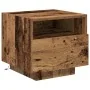 mesitas de noche con luces LED 2 pcs madera vieja 40x39x37 cm | Foro24.es | Tu tienda online para hogar, jardín y más Foro24.es
