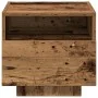 mesitas de noche con luces LED 2 pcs madera vieja 40x39x37 cm | Foro24.es | Tu tienda online para hogar, jardín y más Foro24.es