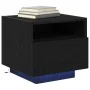 Cabinet de Noche con Luces LED Negro Roble 40x39x37 cm | Foro24.es | Tu tienda online para hogar, jardín y más Foro24.es