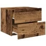 Mesa de Noche con LED Montada en la Pared de Madera Vieja 50x39x41 cm | Foro24.es | Tu tienda online para hogar, jardín y más Foro24.es