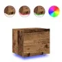 Mesas de Noche con Luces LED 2 pcs Montadas en la Pared Madera Vieja | Foro24.es | Tu tienda online para hogar, jardín y más Foro24.es