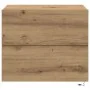 Cabinet de Noche con LED Montado en la Pared Roble Artesanal 50x39x41 cm by , Nightstands - Ref: Foro24-863074, Price: 63,88 ...