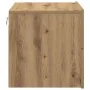 Cabinet de Noche con LED Montado en la Pared Roble Artesanal 50x39x41 cm by , Nightstands - Ref: Foro24-863074, Price: 63,88 ...