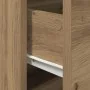 Cabinet de Noche con LED Montado en la Pared Roble Artesanal 50x39x41 cm by , Nightstands - Ref: Foro24-863074, Price: 63,88 ...