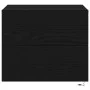 Cabinet de Noche con LED Montado en la Pared Roble Negro 50x39x41 cm by , Nightstands - Ref: Foro24-863076, Price: 67,76 €, D...