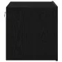 Cabinet de Noche con LED Montado en la Pared Roble Negro 50x39x41 cm by , Nightstands - Ref: Foro24-863076, Price: 67,76 €, D...