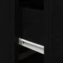 Cabinet de Noche con LED Montado en la Pared Roble Negro 50x39x41 cm by , Nightstands - Ref: Foro24-863076, Price: 67,76 €, D...