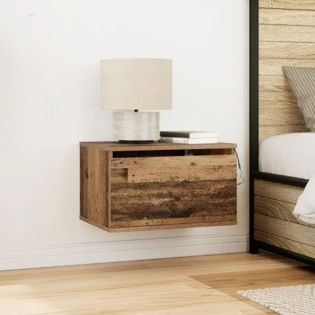 Cabinet de Noche con LED Montado en la Pared Madera Vieja 50x36x30 cm | Foro24.es | Tu tienda online para hogar, jardín y más Foro24.es