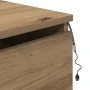 Cabinet de Noche con LED Montado en la Pared de Roble Artesanal 50x36x30 cm | Foro24.es | Tu tienda online para hogar, jardín y más Foro24.es