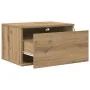 Cabinetes de Noche con Luces LED 2 pcs Montados en la Pared de Roble Artesanal | Foro24.es | Tu tienda online para hogar, jardín y más Foro24.es