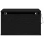 Mesita de Noche con LED Montada en la Pared de Roble Negro 50x36x30 cm | Foro24.es | Tu tienda online para hogar, jardín y más Foro24.es