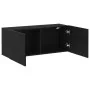 Gabinete de pared para TV Negro Roble 100x30x41 cm Madera engineered von , TV-Möbel - Ref: Foro24-863084, Preis: 69,94 €, Rab...
