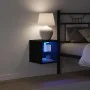 mueble para TV LED Negro Roble 30x28,5x30 cm Madera reciclada | Foro24.es | Tu tienda online para hogar, jardín y más Foro24.es