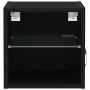 mueble para TV LED Negro Roble 30x28,5x30 cm Madera reciclada | Foro24.es | Tu tienda online para hogar, jardín y más Foro24.es