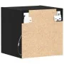 mueble para TV LED Negro Roble 30x28,5x30 cm Madera reciclada | Foro24.es | Tu tienda online para hogar, jardín y más Foro24.es