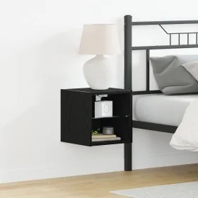 Mueble de TV LED 2 piezas Roble Negro 30x28,5x30