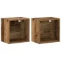 Estante Flotante 2 piezas Madera Vieja 40x28,5x40 cm Madera Elaborada | Foro24.es | Tu tienda online para hogar, jardín y más Foro24.es