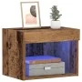 Gabinetes de Pared con Luces LED 2 pcs Madera Vieja 40x30x30 cm | Foro24.es | Tu tienda online para hogar, jardín y más Foro24.es